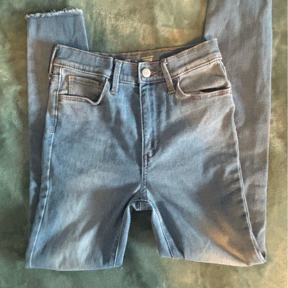 2 pair Girls Old Navy Rock Star jeggings. Size 12 adjustable waist. - Picture 2 of 14